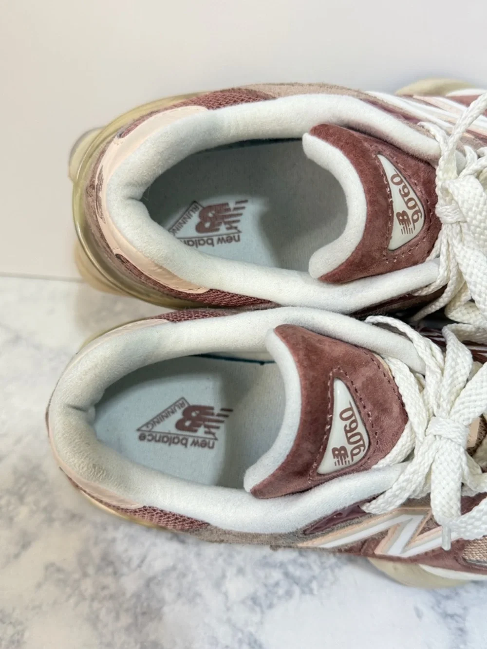 New Balance 960 Sparrow flat taupe vintage rose pink sneakers women’s size 8 - Picture 5 of 10